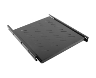 Lanberg Półka do szaf przesuwna 19" 800MM 1U (czarna) - 506182 - zdjęcie 1